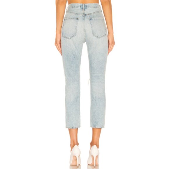 AGOLDE ‘Riley’ High Rise Straight Jeans – Light Wash, Size 27 - Picture 4 of 10